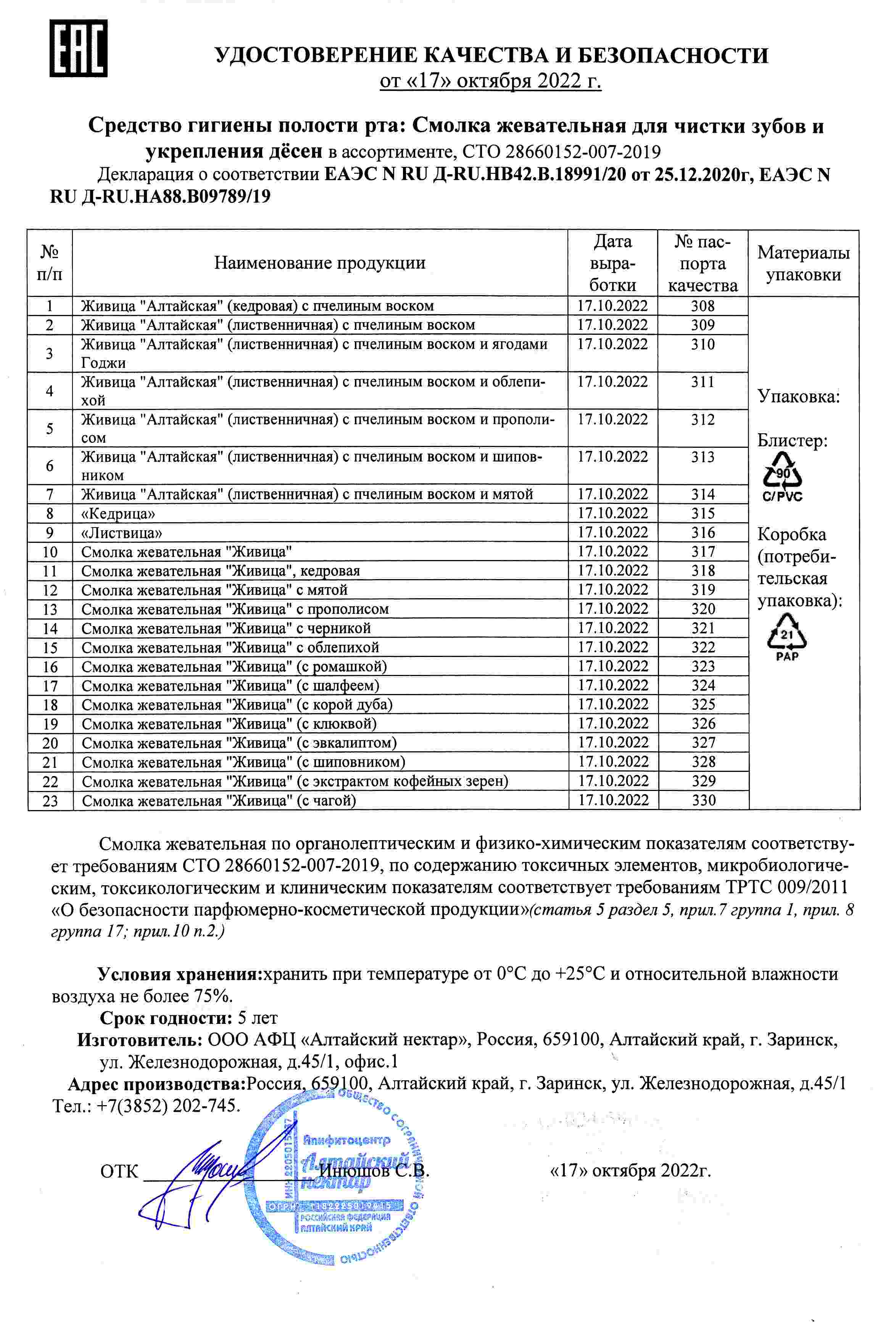Паспорт №102022